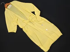 ROPE ロペ ロング カーディガン size38/黄 ■◇ レディース