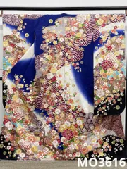 振袖 刺繍 金彩 紋意匠 大輪 身丈169cm 撥水加工済 MO3616