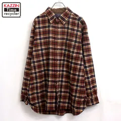 70s USA製 vintage PENDLETON チェック柄 ウール 長袖シャツ メンズ 表記XLサイズ