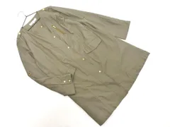 NATURAL BEAUTY BASIC ナチュラルビューティーベーシック ノーカラー コート sizeM/カーキ ■◇ レディース