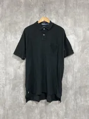 POLO RALPH LAUREN ポロ ラルフローレン ポニー ワンポイント 刺 ポロシャツ sizeM/黒 ■◆ メンズ