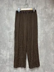 THE SHOP TK ザショップティーケー タケオキクチ ペイズリー柄 イージー パンツ sizeM/茶 ■◆ レディース