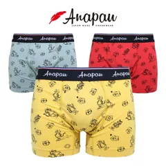 Anapau アナパウ ボクサーパンツ メニーメニートラキチ 前閉じ メンズ 日本製 下着 P-2503のサムネイル