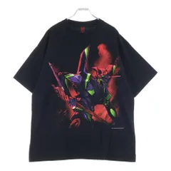 GEEKSRULE (ギークスルール) ×NEON GENESIS EVANGELION 新世紀エヴァンゲリオン 初号機 シルクスクリーンプリント クルーネックプルオーバー 半袖Tシャツカットソー ブラック