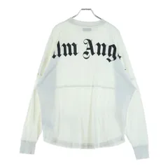 Palm Angels (パームエンジェルス) Back Logo L/S TEE PMAB001F18413014 バックロゴプリントクルーネック長袖Tシャツカットソー ホワイトのサムネイル