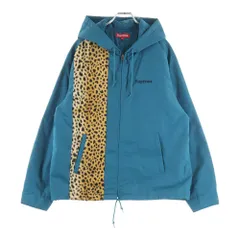 SUPREME (シュプリーム) 19SS Cheetah Hooded Station Jacket ジップアップ ナイロンジャケット フーディ ブルーのサムネイル