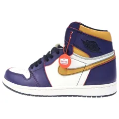 NIKE (ナイキ) AIR JORDAN 1 RETRO HIGH LA TO CHICAGO CD6578-507 エアジョーダン1 エルエー トゥー シカゴ ハイカットスニーカー イエロー/パープル US9.5/27.5cm