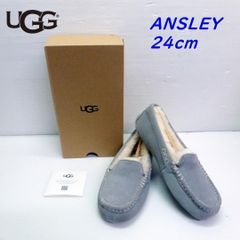 美品】アグ アンスレー モカシン パープル スエード ムートン