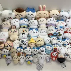 ◆ 59点 まとめ商品 ちいかわ ミニぬいぐるみ 雑貨他 くりまんじゅう ハチワレ うさぎ モモンガ シーサーなど 現状品