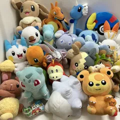 ◆ポケモン 27点 まとめ商品 ぬいぐるみ リザードン パルキア ホゲータ ビバニーなど ポケモンセンターあり 現状品
