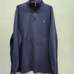 ポロラルフローレン マルチポニー コットン ニット ハーフジップ L(2XL)