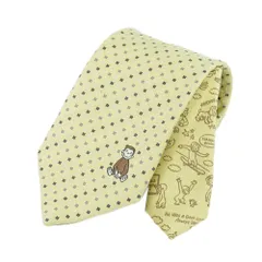 【特価商品】おさるのジョージ／キャラクターネクタイ (ワンポイント柄) UNDW0866黄