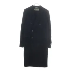 SAINT LAURENT PARIS (サンローランパリ) 15AW ピークトラペル ダブルブレスト チェスターコート ブラック 397010 Y835Jのサムネイル