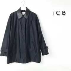 543 新品 新作 ICB アイシービー ライトモールスキン キルトライナー付きステンカラーコート 【配色襟取り外し可能】4のサムネイル