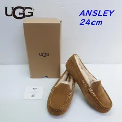 UGGアグ ANSLEY アンスレー チェスナット 24cm モカシン ムートン スリッポン