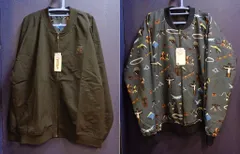 グラニフ graniph×新世紀エヴァンゲリオン リバーシブルブルゾン 「終わる世界」 ブラック Lサイズ 黒L