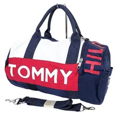 B-14 TOMMY HILFIGER トミーヒルフィガー ミニボストンバッグ 2way トリコロール ロゴ ショルダー付き 522-6-260330 60-12