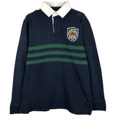 古着 ラルフローレン Ralph Lauren POLO by Ralph Lauren CUSTOM FIT 長袖 ラガーシャツ メンズL相当/eaa459523