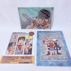 ONE PIECE 클리어 파일 세트 졸로 루피 나미 상지 우솝 미개봉 3장 세트
