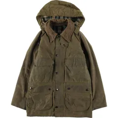 古着 80年代 バブアー Barbour BEDALE ビデイル 2ワラント フード付き ワックスコットン オイルドジャケット 英国製/evb032426