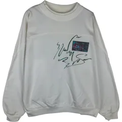 古着 80年代 アディダス adidas トレフォイルロゴ プリントスウェットシャツ トレーナー メンズL相当 ヴィンテージ/eaa619435