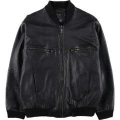 古着 CITY COLLECTION SMOOTH 中綿入り レザーブルゾン メンズM相当/eaa625104