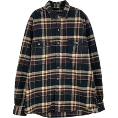 古着 フィールドアンドストリーム FIELD&STREAM 長袖 フランネルチェックシャツ メンズL相当/eaa624725