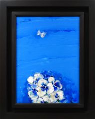 油彩画 紫陽花 厚塗り キャンバス SMサイズ - メルカリ