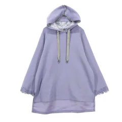 axes femme アクシーズファム 長袖 レース使い プルオーバー ワイドサイズ トレーナー Free ライトパープル レディース 古着のサムネイル