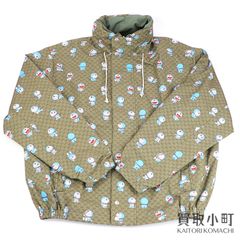 【未使用品】グッチ×ドラえもん【GUCCI×DORAEMON】GG リバーシブル ジャケット Detail 2 ベージュ×グリーン アウター フード アパレル メンズ 古着 654753 ZAGUC 2138 #50 DORAEMON x GUCCI GG REVERSIBLE JACKET【Sランク】【新品同様】 グッチ×ドラえもん GG リバーシブル ジャケット ベージュ×グリーン