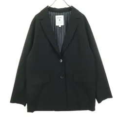 美品 niko and... ニコアンド 長袖 テーラードジャケット L ブラック レディース 古着