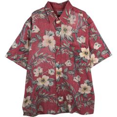 □ 90s【パタゴニア】アロハシャツ ハイビスカス柄 パタロハ a1805