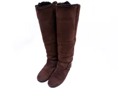 SHIPS シップス スウェード ロング ブーツ size36/茶 ◇■ レディース