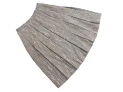 Leilian レリアン ウール混 ヘリンボーン プリーツ スカート size11/グレー ◇■ レディース