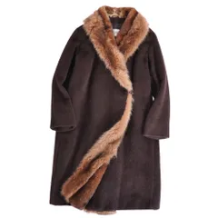美品 マックスマーラ Max Mara コート 白タグ ロングコート アルパカ