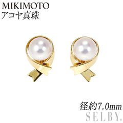 新品未使用 ミキモト K18WGパールピアス 8.2mm 大珠 - メルカリ