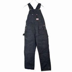 ラウンドハウス ダック オーバーオール LOT383 30✖️32 ブラック