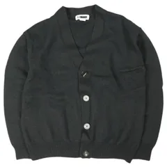 H BEAUTY&YOUTH エイチ ビューティーアンドユース SOLID WOOL V NECK CARDIGAN ソリッドウールVネックカーディガン 1228-106-0664 S BLACK ニット トップス g24125