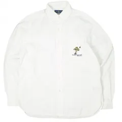 POLO RALPH LAUREN ポロ・ラルフローレン ポロベアー クラシックフィット オックスフォードBDシャツ 710757058001 M ホワイト 長袖 トップス g25804