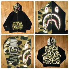 ☆ZOZO限定☆ リフレクターカモ シャーク パーカー Lサイズ BAPE CAMO