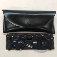 04w6493∞※【中古】 RAY-BAN レイバン CLUBMASTER OPTICS 眼鏡 メガネ フレーム サングラス RB5154 2077 51□21 145 ブラック/ブルー カラーレンズ 【八王子店】