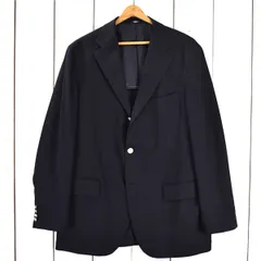 POLO ポロ 3つボタン シングル 段返り ジャケット 100AB7 / L ダークネイビー 袖口4つ釦 春夏対応 日本製 146-P81-A / 6TC083 【送料無料】【中古】【メンズビジネス】202603のサムネイル