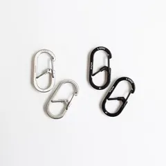 【新品】NITE IZE[ナイトアイズ]Gシリーズ DUAL CHAMBER CARABINER #1 (2個入)[キーホルダー キーリング カラビナ クリップ シンプル ユニセックス]のサムネイル