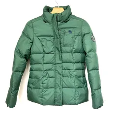 【楠本質店/元住吉】Abercrombie & Fitch　アバクロンビー&フィッチ　中綿　ジャケット　グリーン　サイズ：L　レディース　アウター　フードなしのサムネイル