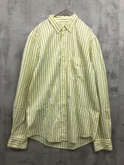 ZARA ザラ 7545/275/300 RELAXED FIT ストライプ シャツ sizeS/黄 ■◇ メンズ