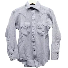 Rockmount Ranch Wear ロックマウントランチウェア ウエスタンシャツ S相当 USA製 ウール100% ヘリンボーン グレー 長袖 スナップボタン カスタムフィット ヴィンテージ メンズ レディース ユニセックス 14.5サイズ  秋冬 希少のサムネイル
