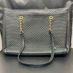 BALLY バリー 本革 シュリンクレザー トートバッグ 灰色(グレー