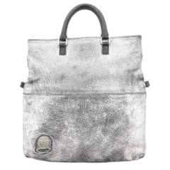 ADMJ アクセソワ Accessoires De Mademoiselle 2WAY ハンドバッグ ショルダー レザー 銀色 シルバーカラー /UOのサムネイル