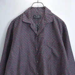 Jim Thompson ジムトンプソン アンテークフラワーパターン 小花柄 総柄 オープンカラー シルクシャツ メゾン フェード ヴィンテージ ビンテージ 古着 メンズM～相当のサムネイル