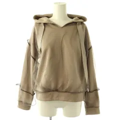 ランバンオンブルー LANVIN en Bleu チュールレイヤードフーディー パーカー 38 ベージュ /DF ■OSのサムネイル